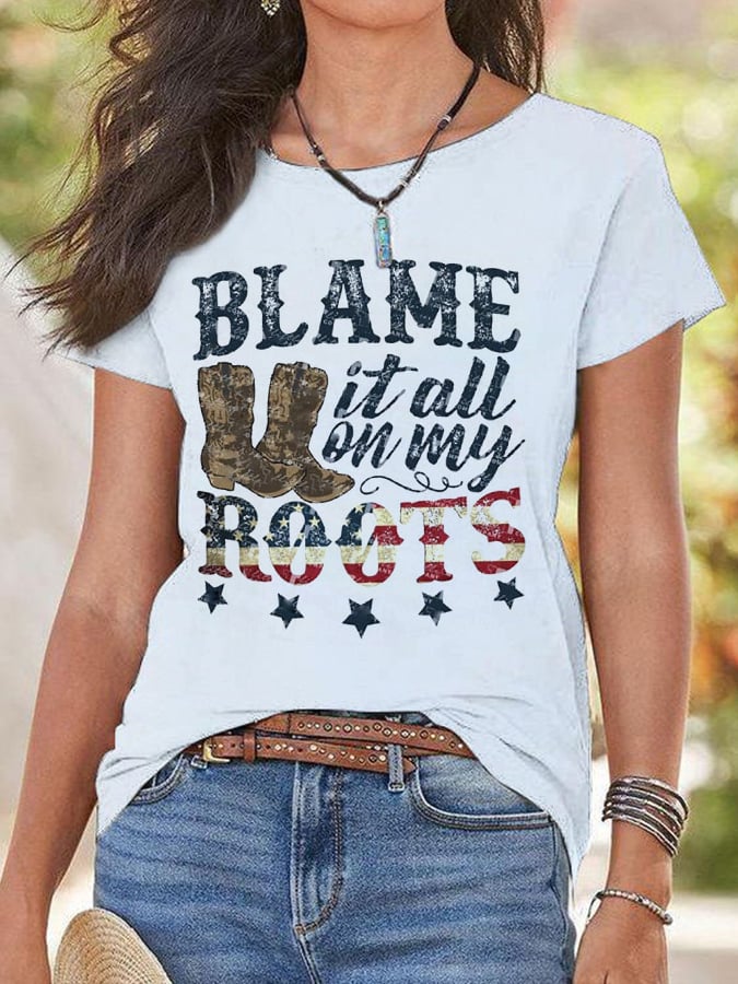 Women's Blame it All on my Roots T-Shirt