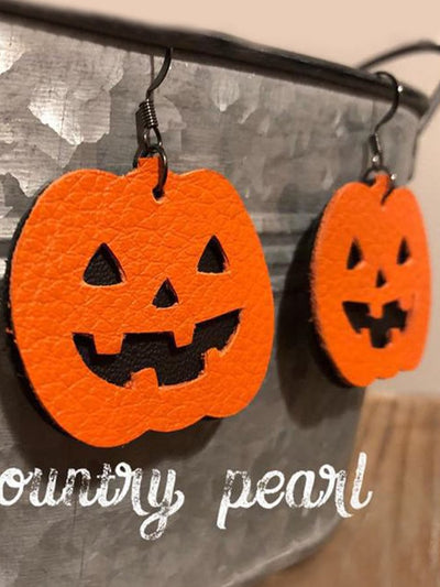 Women's Halloween Pumpkin Earrings