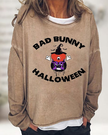 Women's Bad Bunny Halloween Casual Sweatshirts