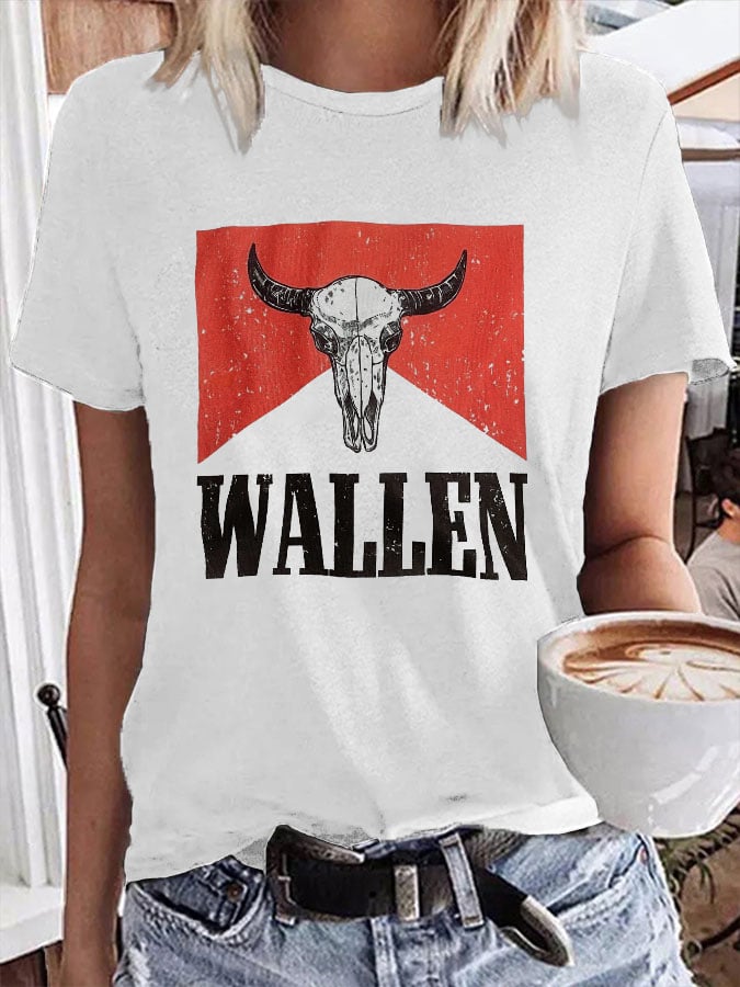Women's Wallen Trendy Print T-Shirt