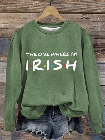 Women's St. Patrick's Day  Print Sweatshirt