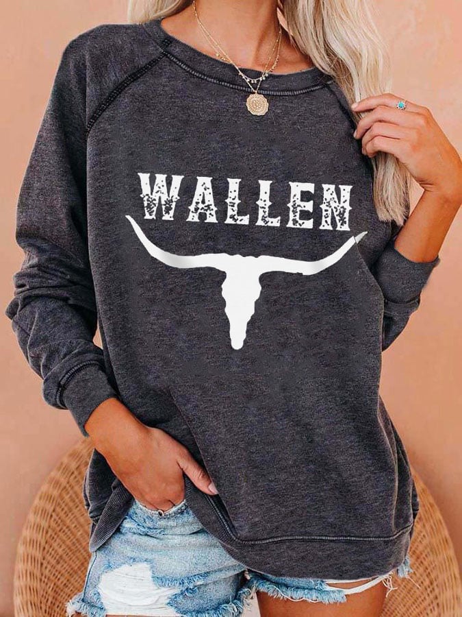 Women's Wallen Dangerous Album Print Casual Sweatshirt