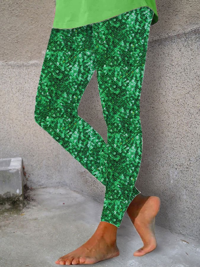 Women's St. Patrick's Day Printed Leggings