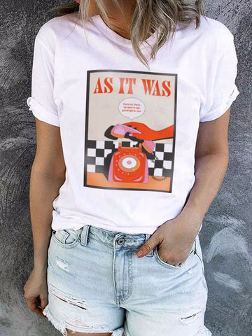 Women's As It Was Harry’s Houses Casual Print T-Shirt