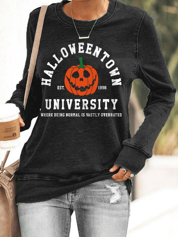 Women's Funny HalloweenTown University Est 1998 Sweatshirt