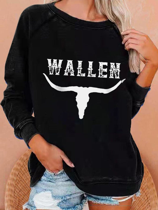 Women's Wallen Dangerous Album Print Casual Sweatshirt