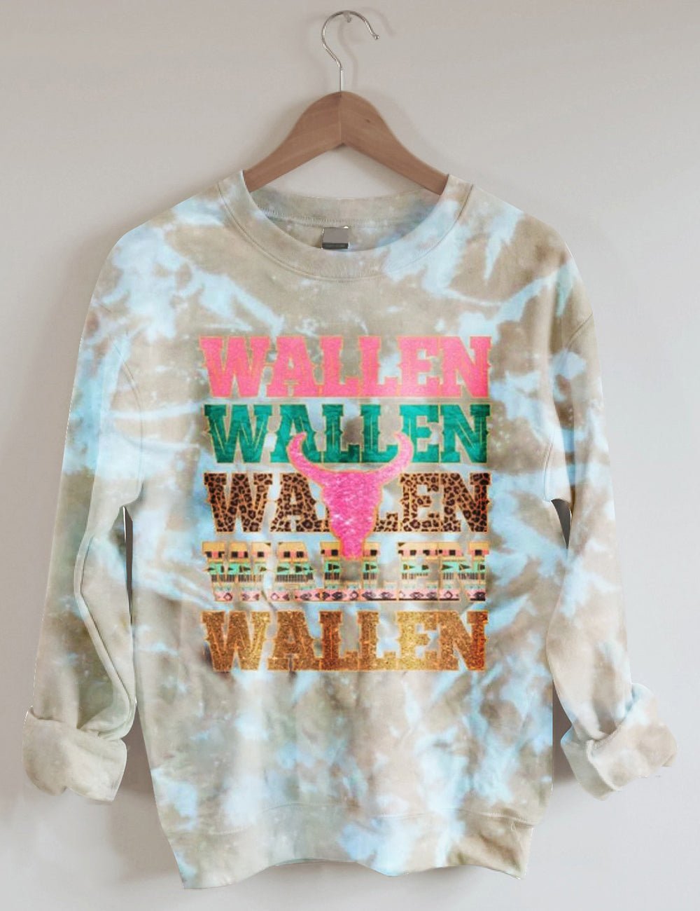 Women's Wallen Dangerous Album Tie Dye Print Sweatshirt