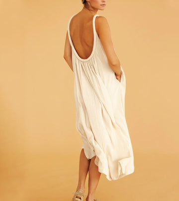 Chic Rayon Crinkle A-Line Slip Dress