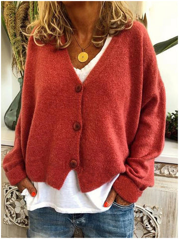 Wisherryy Women's Casual Sweater Cardigan