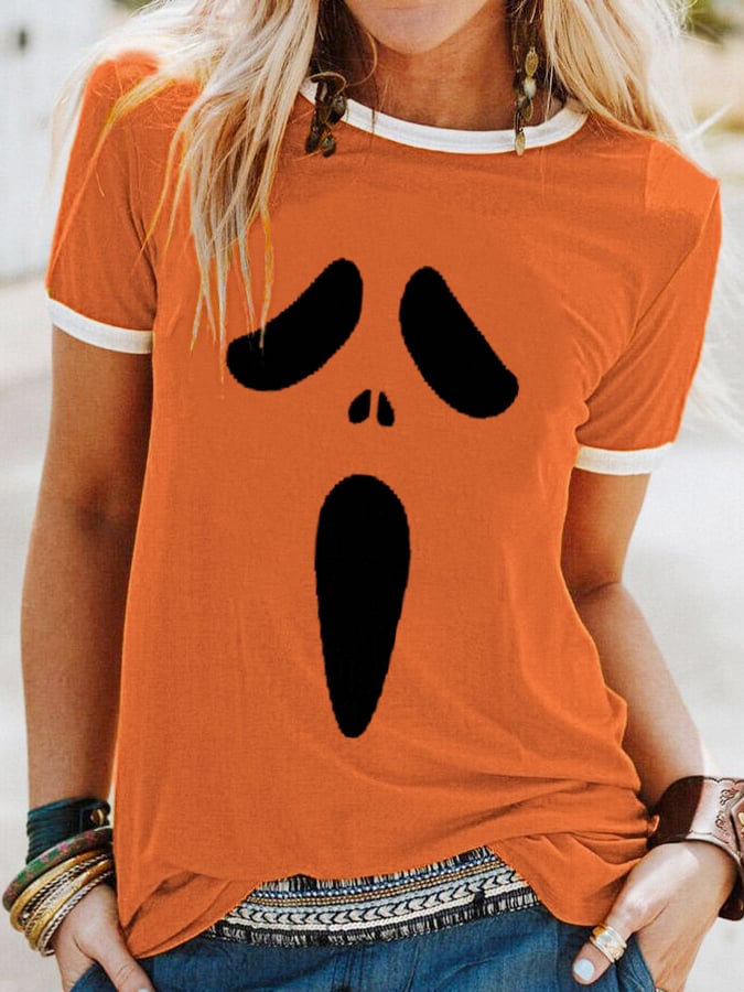 Women's Ghost Face Casual Tee