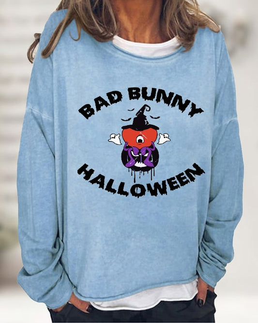 Women's Bad Bunny Halloween Casual Sweatshirts
